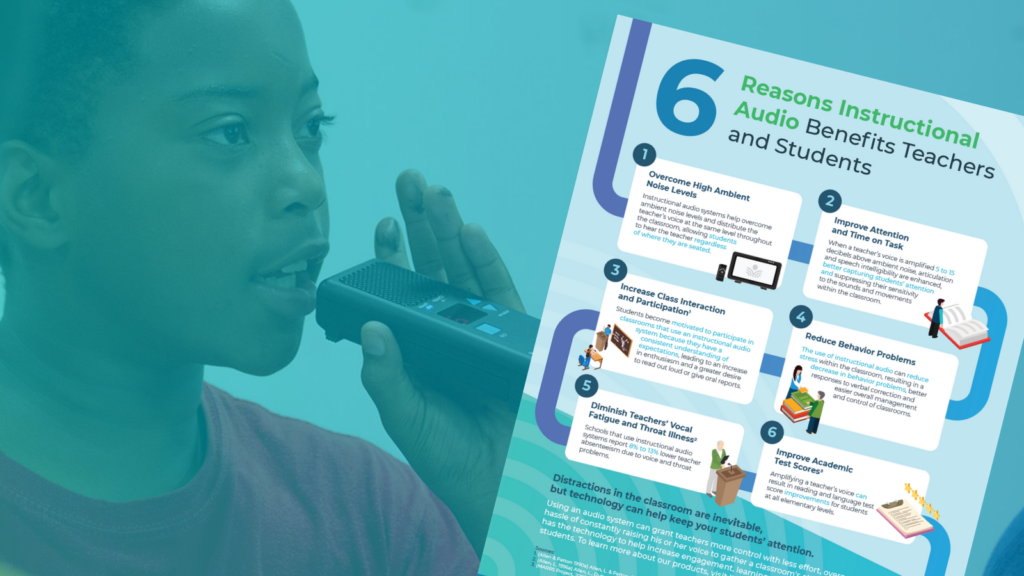 Reasons that instructional audio benefits both students and teachers in the classroom
