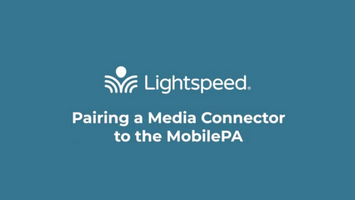 How to pair media connector MCN to mobile PA MPA